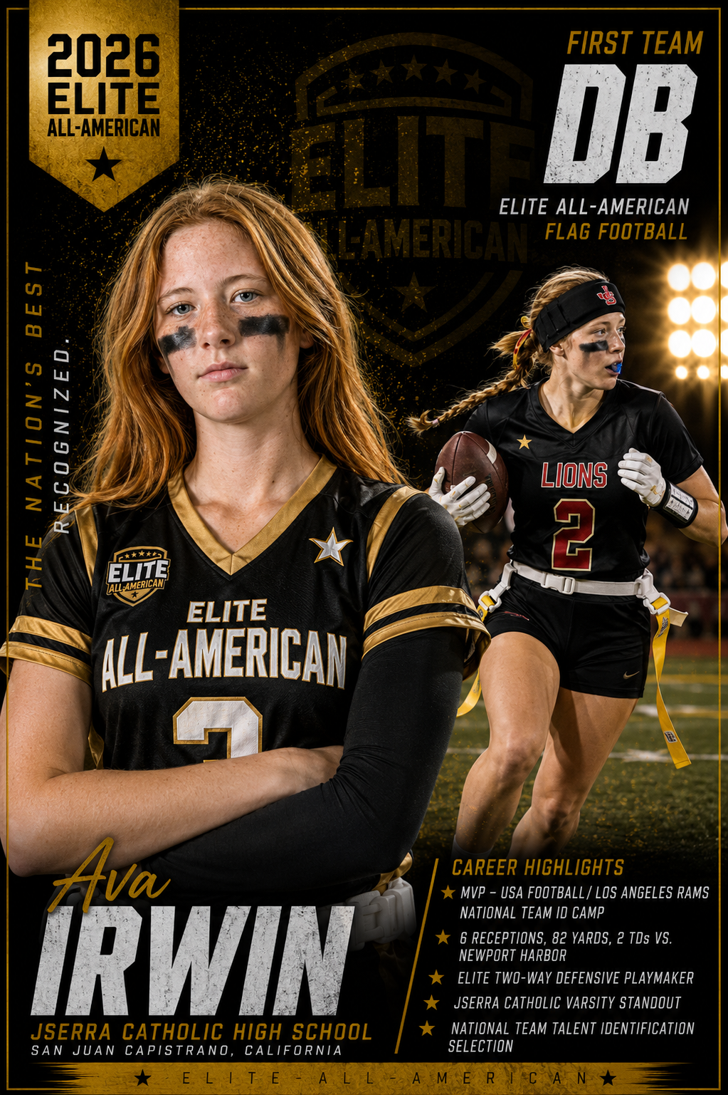 Ava Irwin — 2026 Elite All-American Defensive Back