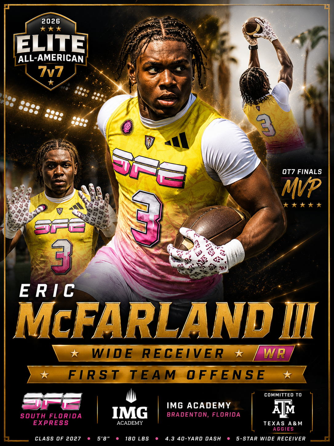 Eric McFarland III — 2026 Elite All-American Wide Receiver