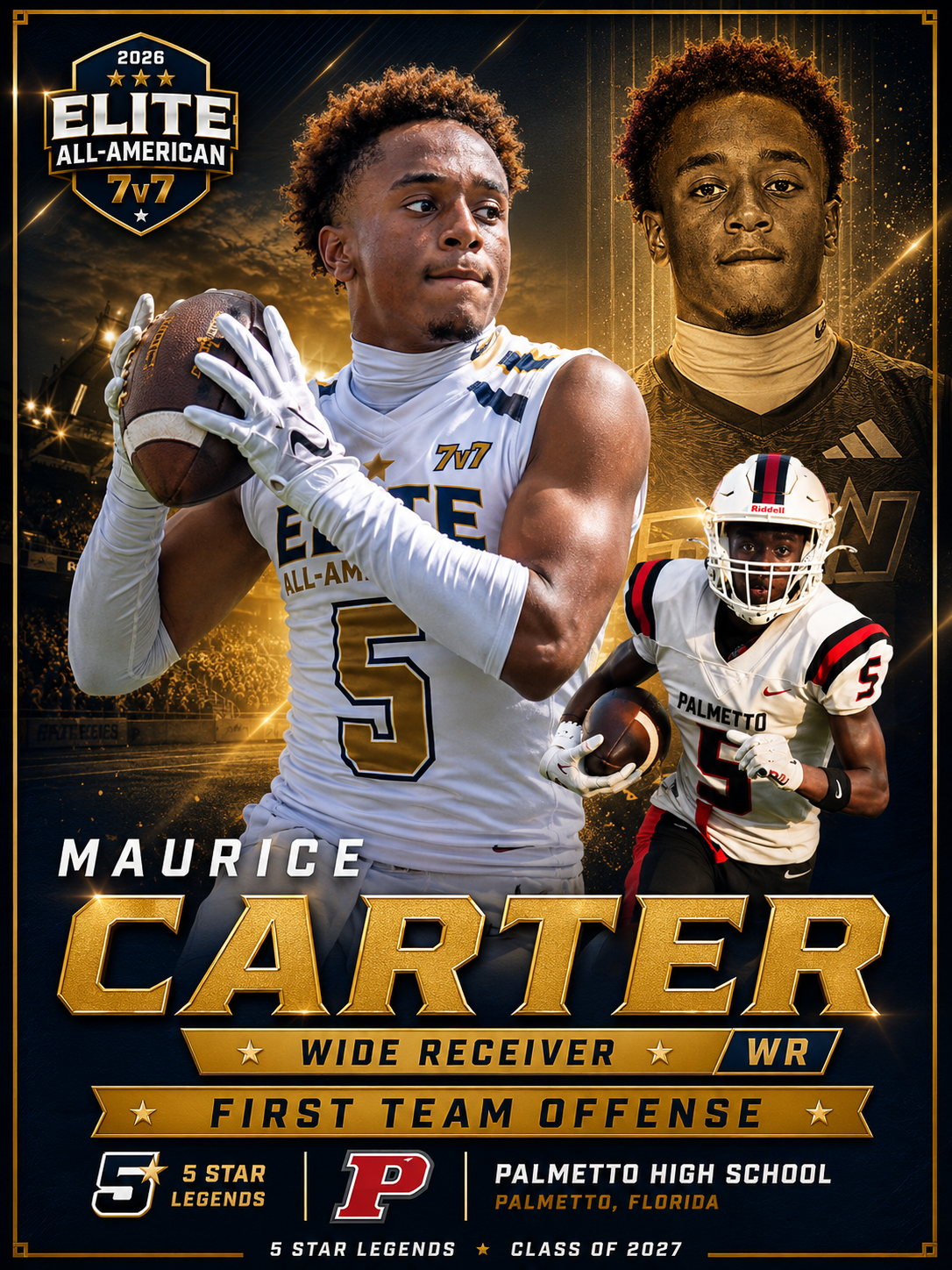 Maurice Carter — Elite All-American player card