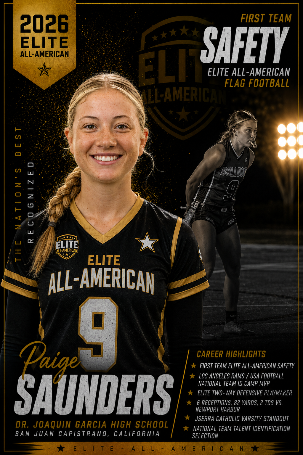 Paige Saunders — Elite All-American player card