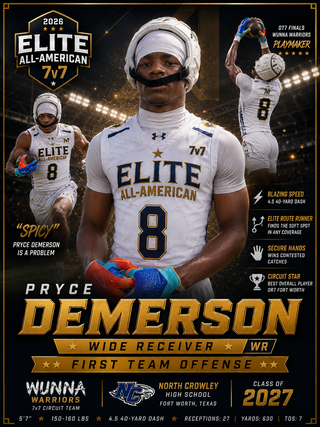 Pryce Demerson — 2026 Elite All-American Wide Receiver
