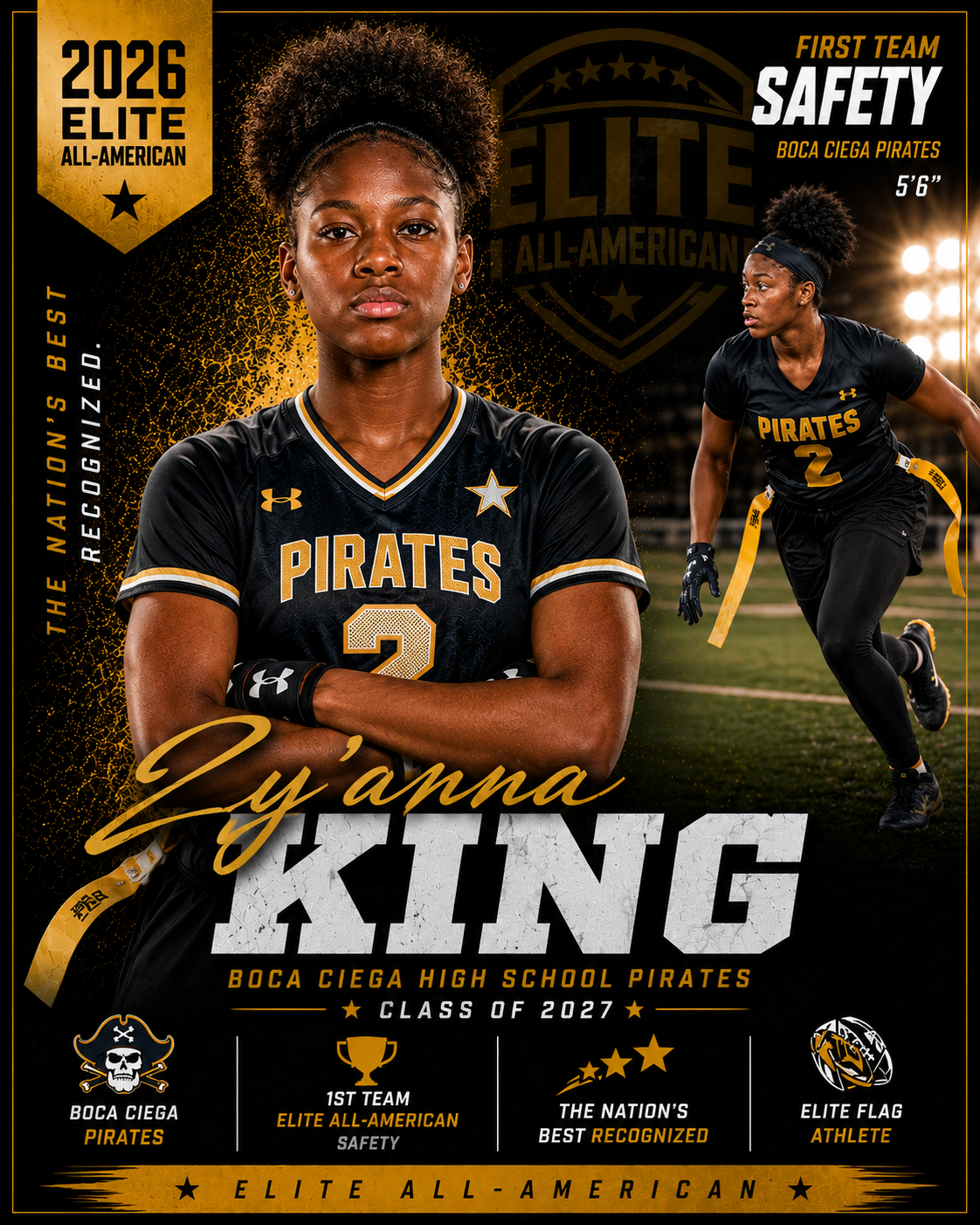 Zy'anna King — 2026 Elite All-American Safety